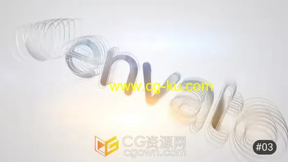 7组设计明亮LOGO轮廓旋转企业品牌宣传片头AE模板的图片1