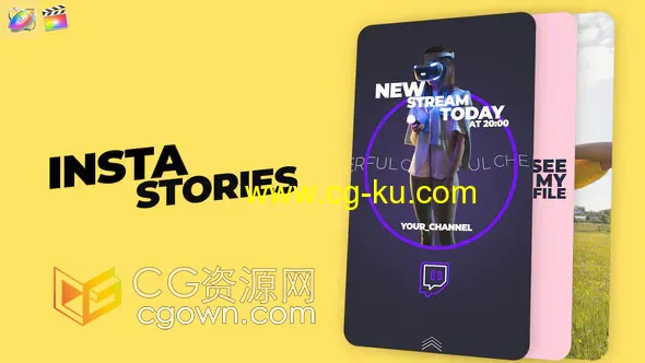 7组短小视频制作模板FCPX插件免费下载的图片1