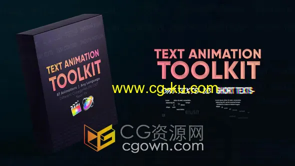 87+文本动画预设文字标题效果FCPX插件的图片1