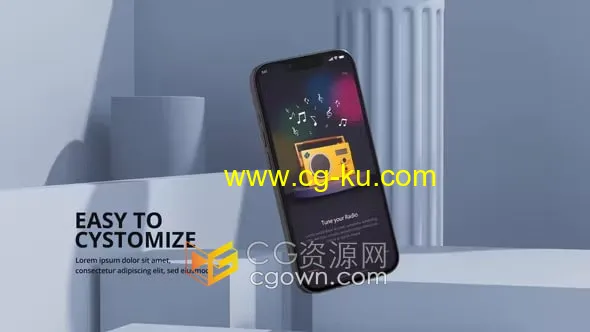 3D场景苹果手机iPhone 13模型展示移动设备电子产品广告AE视频模板的图片1
