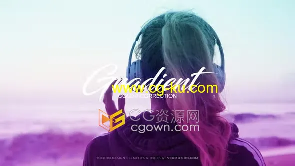 AE模板-20个美丽实用的渐变色色彩校正Gradient Color Correction的图片1