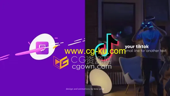 4K快速卡通多彩干净液体线条标志动画-AE LOGO模板的图片1