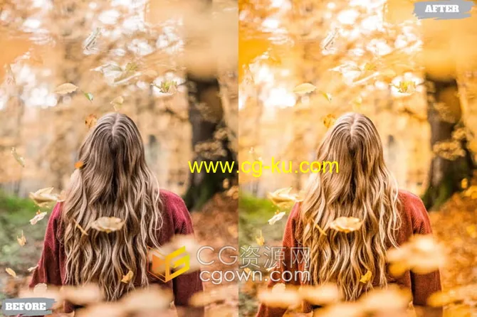 7组秋天季节风格照片调色LR预设Lightroom Presets的图片1