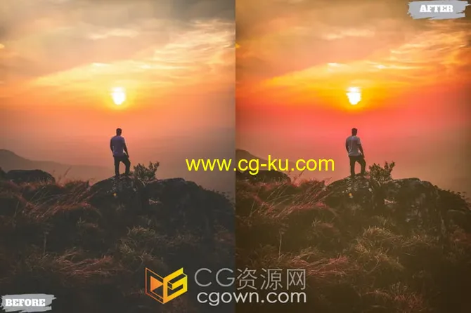7组日落旅行照片调色Lightroom预设LR Presets的图片1