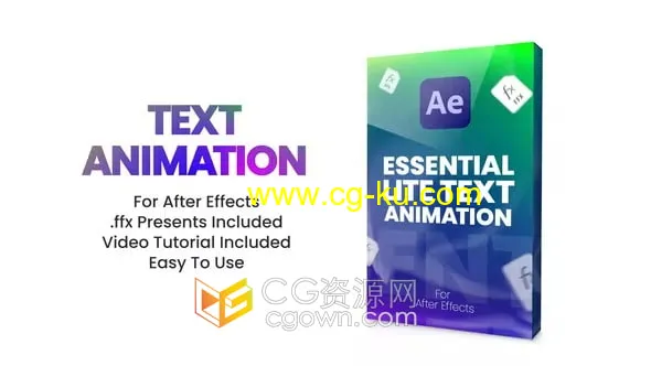 20个独特的文字动画After Effects模板创意标题文本动画预设的图片1