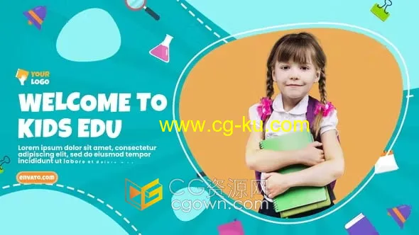 AE模板-儿童教育宣传片幼儿在线课程亲子教学培训中心视频广告的图片1