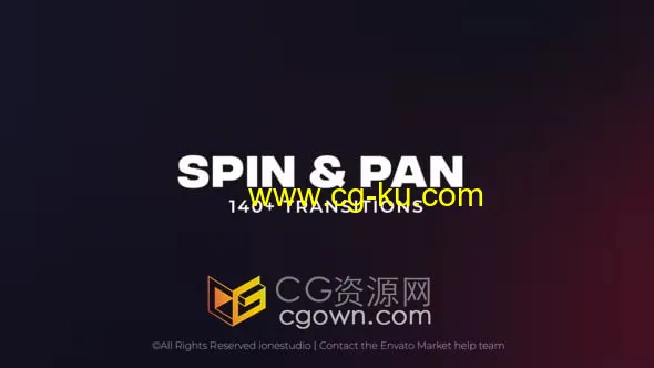 140 多种旋转和平移过渡AE视频转场模板免费下载的图片1