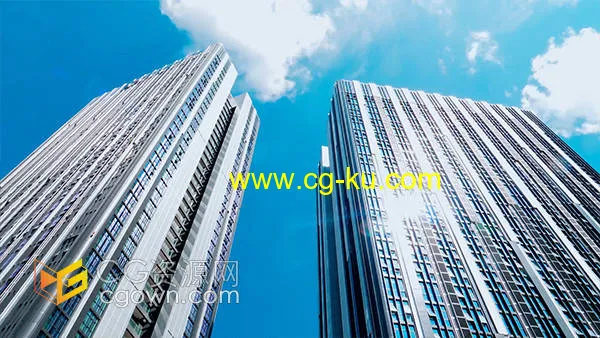 延时拍摄贵阳会展城大气商务办公大楼实拍视频的图片1