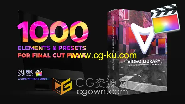 Video Library FCPX插件1000多个视频效果特效预设的图片1