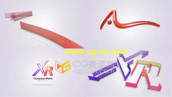 3D Logo三维图形生长标志动画视频片头制作AE模板的图片1