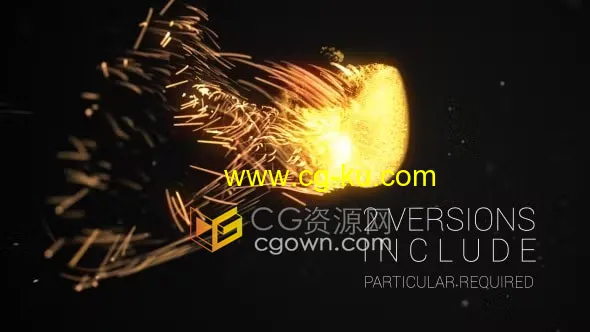 烟花火花拖尾粒子慢动作视频特效片头动画AE模板的图片1