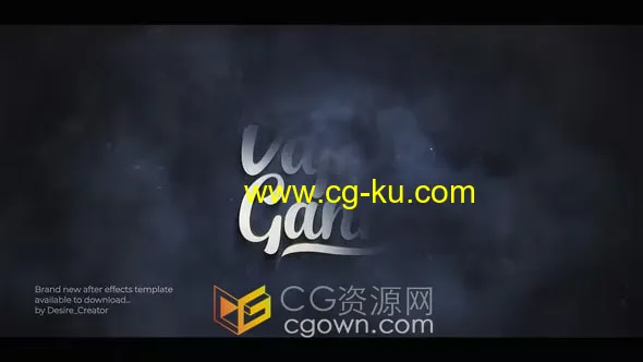 4K分辨率烟雾特效动画视频片头AE模板下载的图片1