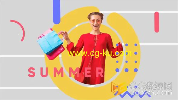 夏季时尚潮流新品折扣活动宣传展示PR模板的图片1
