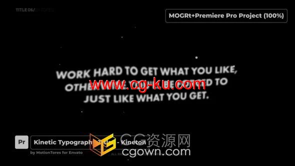 液态波动效果干净时尚文本标题动画PR模板的图片1