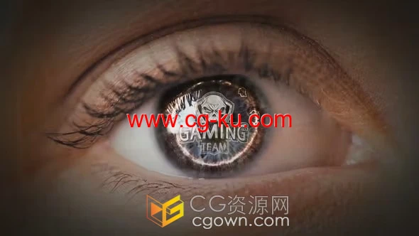 实拍特写眼睛眼球合成LOGO动画特效AE模板的图片1