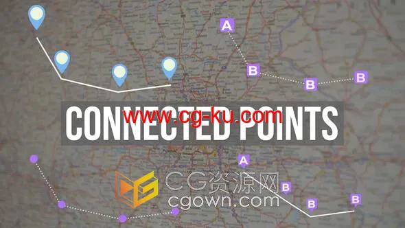 Connected Points FCPX插件12条带点的连接线路径动画的图片1