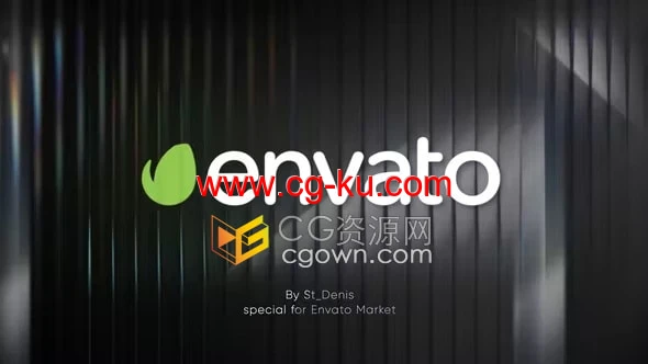 耀斑玻璃切片图形反射漏光LOGO动画视频片头AE模板的图片1