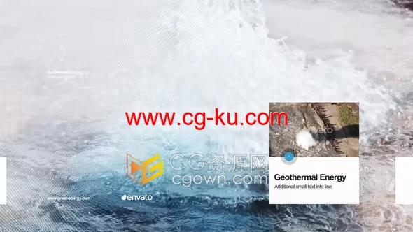 清洁能源绿色环保主题新能源介绍宣传公益视频制作AE模板的图片1