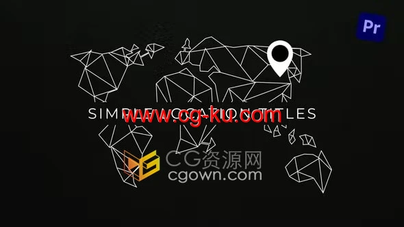 PR模板工程文件下载9个地址位置标题地图标注箭头图标文本动画的图片1