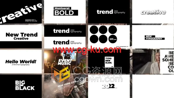 Titles 2.0 FCPX插件16组文字标题视频字幕免费下载的图片1