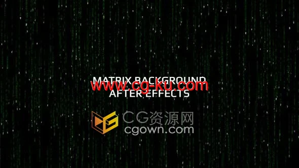 AE模板-矩阵背景Matrix Background技术背景元素的图片1