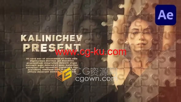 AE模板-拼图效果优雅相册Puzzles Memories Slideshow的图片1