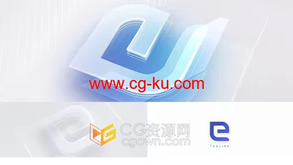 AE模板-4K明亮动态大气光泽感标志介绍LOGO显示动画的图片1