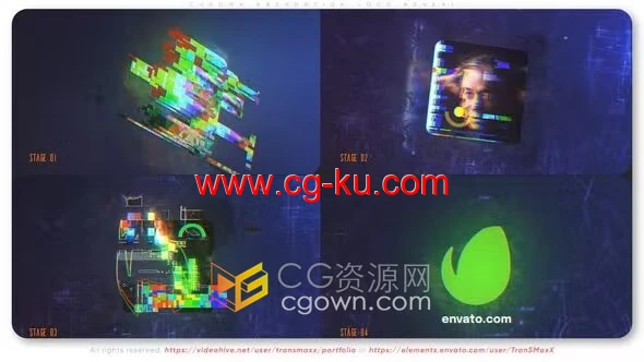 科幻元素动画未来技术数字标志LOGO视频片头AE模板的图片1