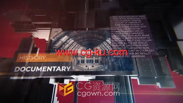 3D史诗电影戏剧历史纪录片开场介绍AE视频模板的图片1