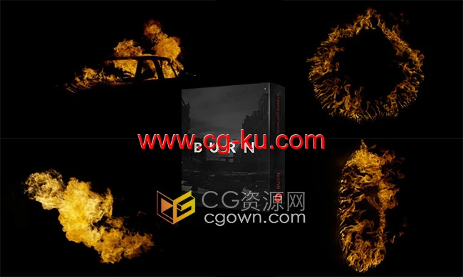 212个灼热火焰燃烧效果天花板门汽车4K分辨率视频素材Burn的图片1