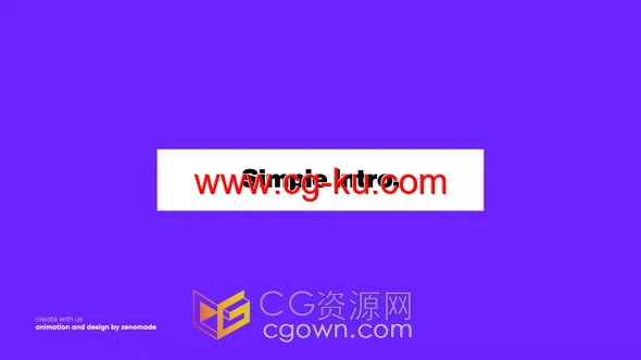 AE模板-快速镜头切换简单文本框标题文字动画片头的图片1