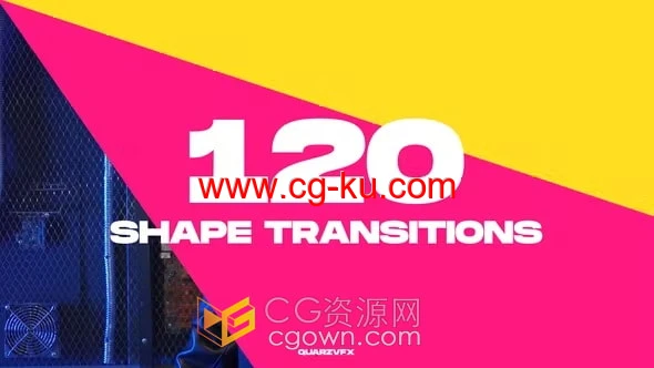 120 Shape Transitions实用图形形状视频转场-AE与PR过渡模板的图片1