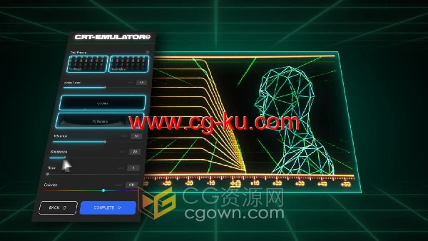 CRT Emulator 8.2 AE脚本CRT画面仿真模拟器的图片1