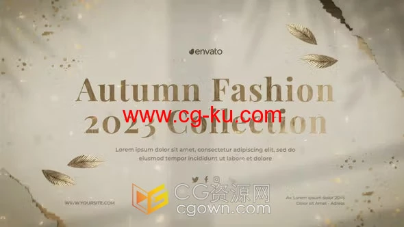 2023秋季时装系列新品服装上市在线商店宣传视频-AE模板的图片1