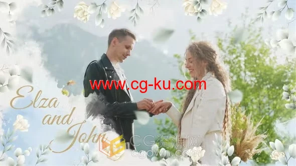 Wedding Day Slideshow AE模板婚礼现场视频幻灯片动画制作的图片1