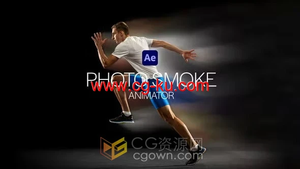 Photo Smoke Animator AE模板照片中人物或物品散发烟雾扭曲湍流动画特效的图片1