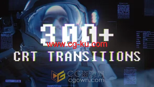 300多种CRT效果故障特效视频转场预设包AE模板脚本的图片1