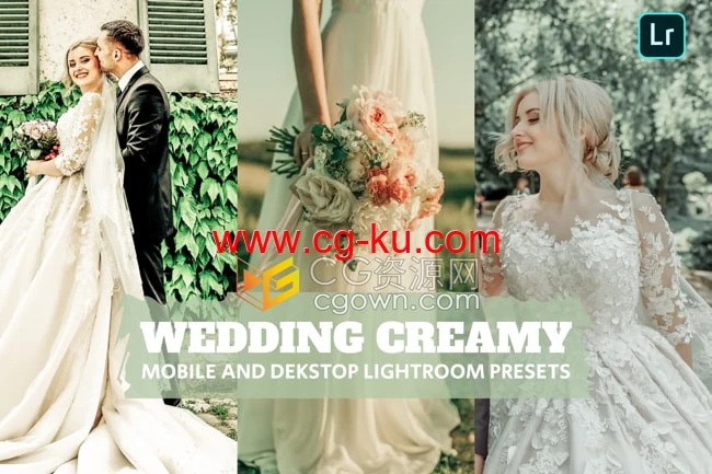 7组淡黄色婚礼照片调色LR预设Lightroom Presets的图片2