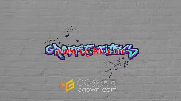 Graffiti Titles AE模板涂鸦卡通文字标题动画效果的图片1
