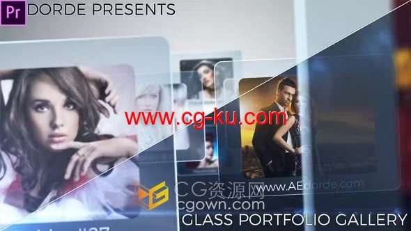 玻璃相框展示照片动画视频相册效果制作PR模板下载的图片1