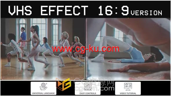 AE模板-复古视频磁带录像带效果VHS倒带效果器的图片1