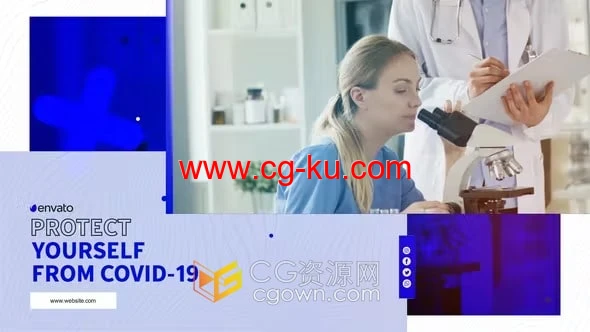 医疗幻灯片AE模板医院诊所医学推广宣传视频的图片1