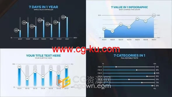 PR模板-视频报告业务数据技术产品信息统计优质现代信息图表的图片1
