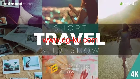 AE模板-感动时尚旅行度假照片视频快速视觉切换宣传片头的图片1