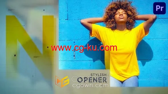 PR模板-时尚故障透明拼贴效果动态图文广告视频宣传的图片1