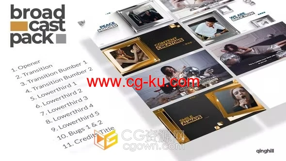 3D图形元素动画制作电视广播栏目包装设计AE模板的图片1