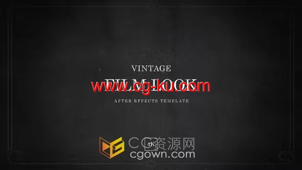 AE模板-复古电影幻灯片Vintage Film Look Template in 4K的图片1