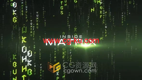 AE模板-人工智能数字代码故障矩阵风格标题软件技术病毒宣传视频的图片1