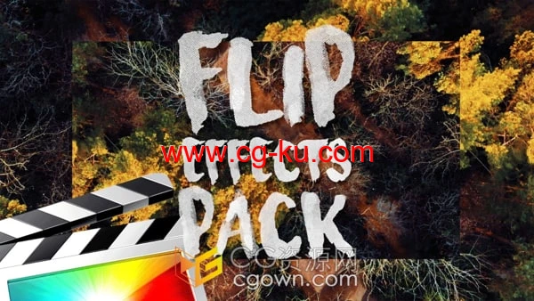 Flip Effects Pack FCPX插件31个画中画翻转效果预设的图片1