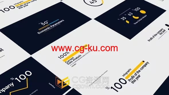 7种大数据信息图表场景AE模板下载的图片1